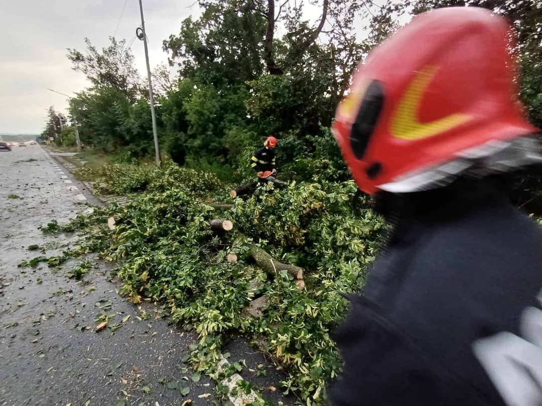 Incendii și Arbori Căzuți pe Case și Mașini - Cod Roșu de Vreme Severă