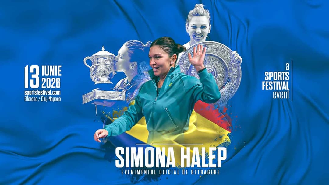 Preînregistrarea începede pentru biletele la evenimentul de retragere a Simonei Halep în cadrul Sports Festival 2026!