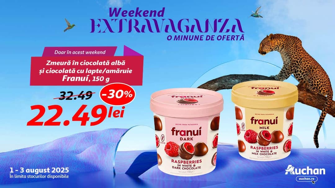Delicii Premium și Reduceri Uimitoare, 1-3 August!