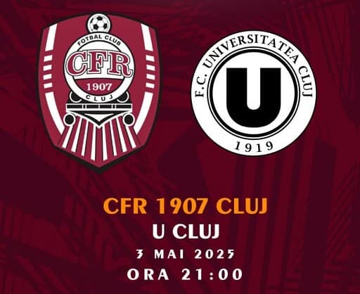  Fanii Universității Cluj Protestează: Derby-ul cu CFR Va Fi Vizionat pe Ecran Uriaș Lângă Cluj Arena Din Cauza Restricțiilor la Bilete!