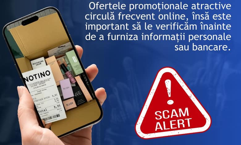  Colectare de Date Personale și Bancare cu Identitatea Notino în Vizor - Avertisment de la DNSC