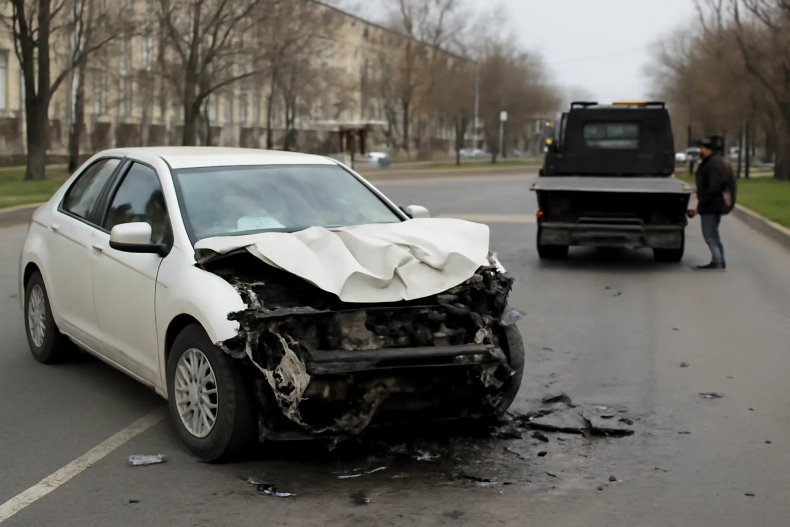 Accident grav pe Traian Vuia din Cluj-Napoca - Șofer de 26 de ani în pierdere de control din viteza excesivă