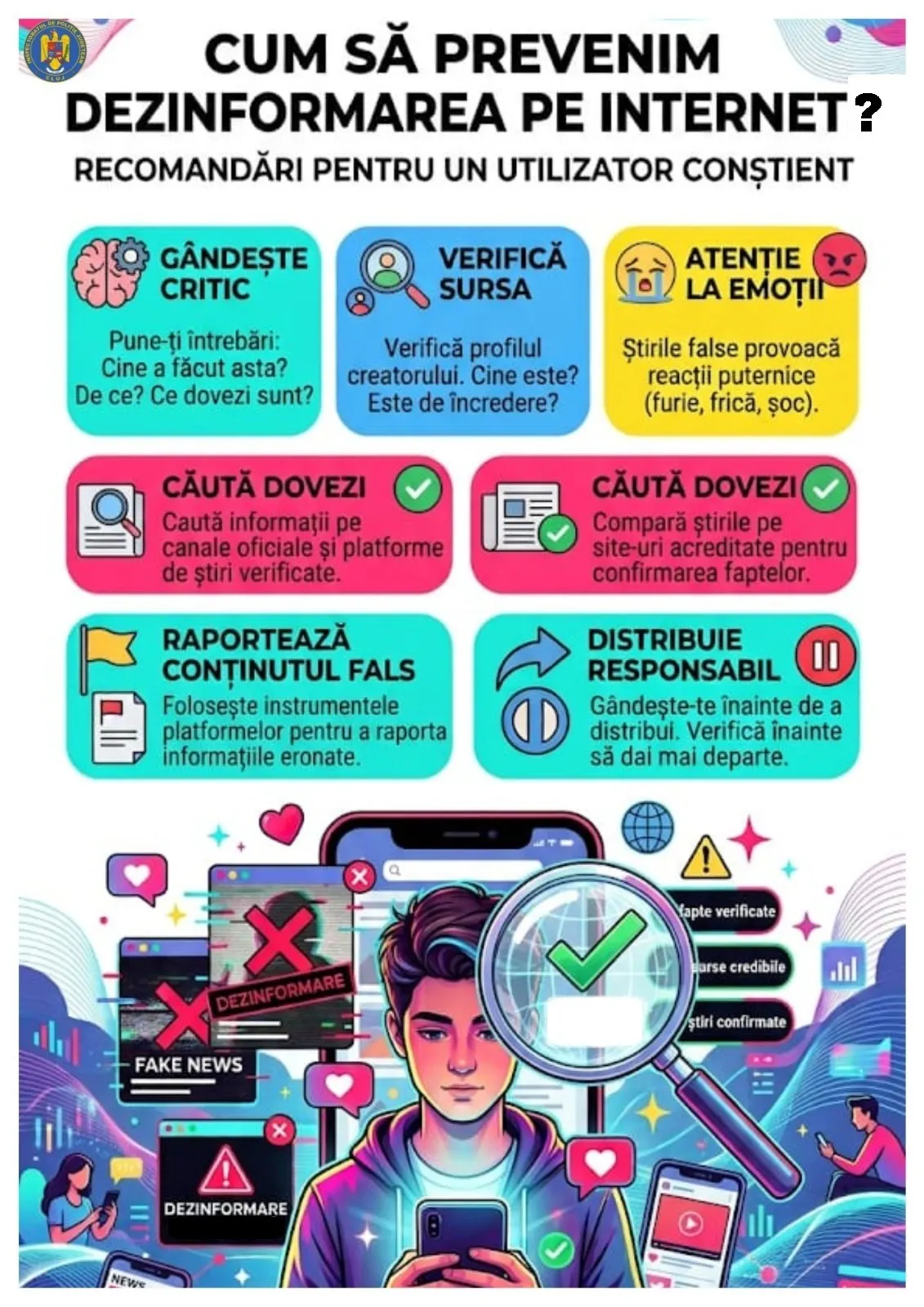 Primăria Borșa publică ghidul IPJ Cluj despre dezinformarea online