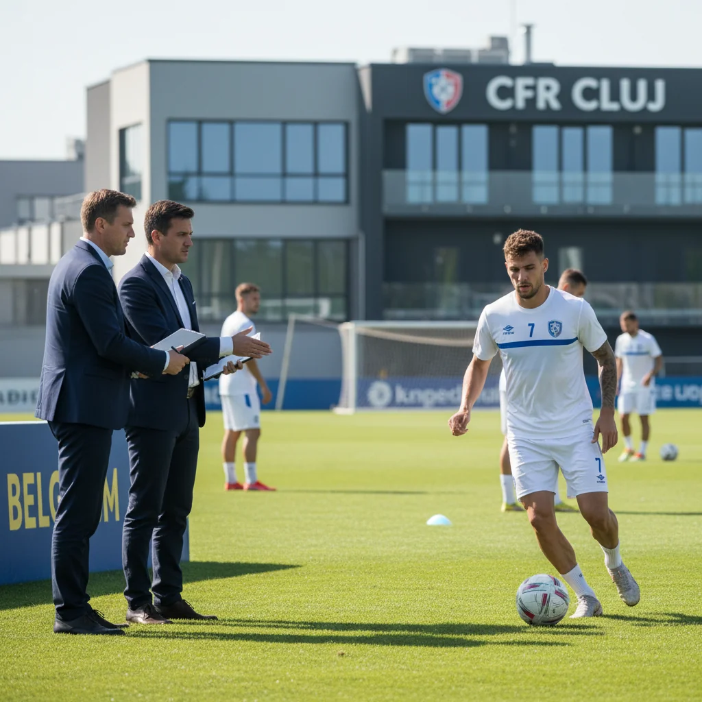 CFR Cluj din Cluj-Napoca negociază transferul unui fotbalist din Belgia