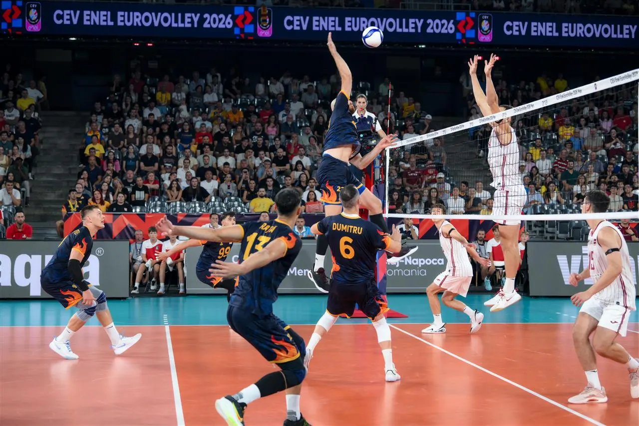 Cluj, BT Arena: România pierde 1–3 cu Letonia la EuroVolley