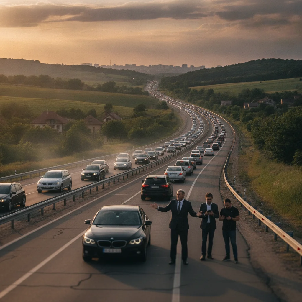 DN1 Vâlcele: reconfigurarea benzilor provoacă blocaje spre Cluj