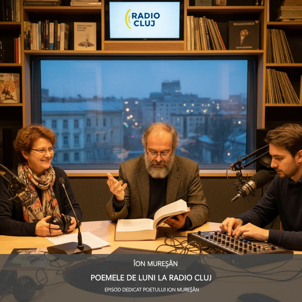 Emisiunea „Poemele de luni” de la Radio Cluj îl omagiază pe poetul Ion Mureșan la Cluj-Napoca