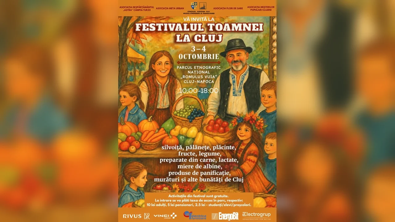 Festivalul Toamnei la Romulus Vuia: 3–4 octombrie, gusturi și meșteșuguri