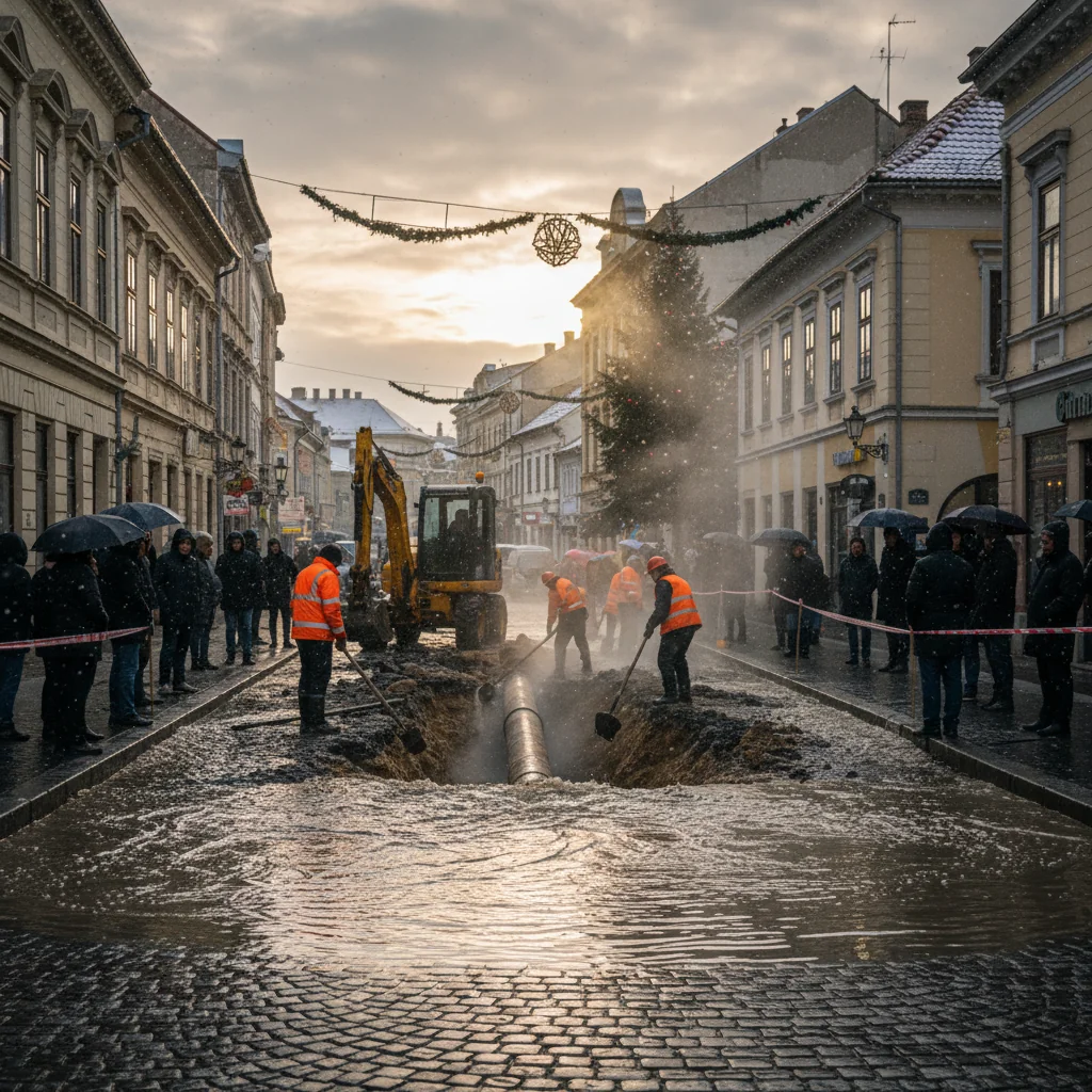 Furnizarea apei potabile întreruptă pe o stradă din Cluj-Napoca în urma unei avarii la rețea