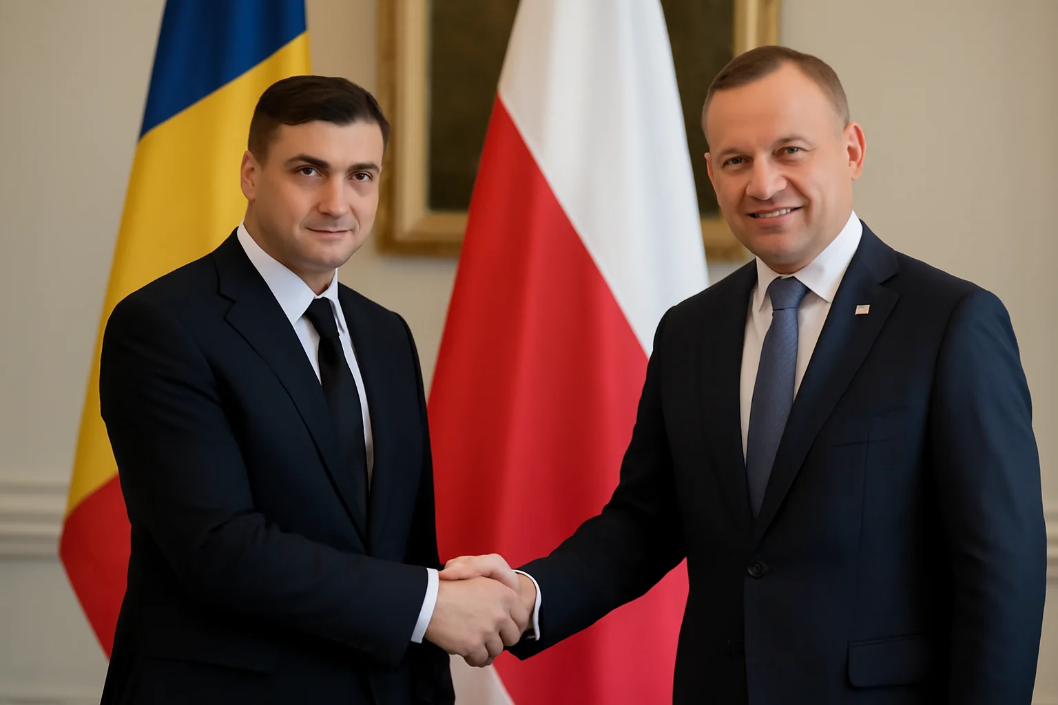 George Simion, candidat la prezidențiale, întrevedere strategică cu Andrzej Duda, președintele Poloniei, la Varșovia