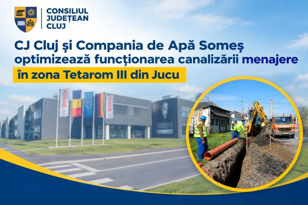 Jucu: CASSA lansează licitația pentru o conductă de 2.800 m la Tetarom III
