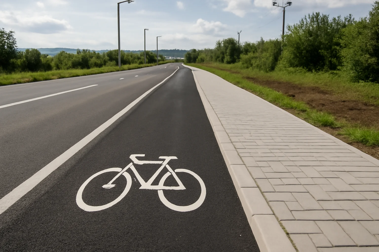  Pistă de biciclete și trotuar complet noi la Jucu: Recepția finală anunțată de primarul Valentin Dorel Pojar, de la Câmpenești la Juc Herghelie