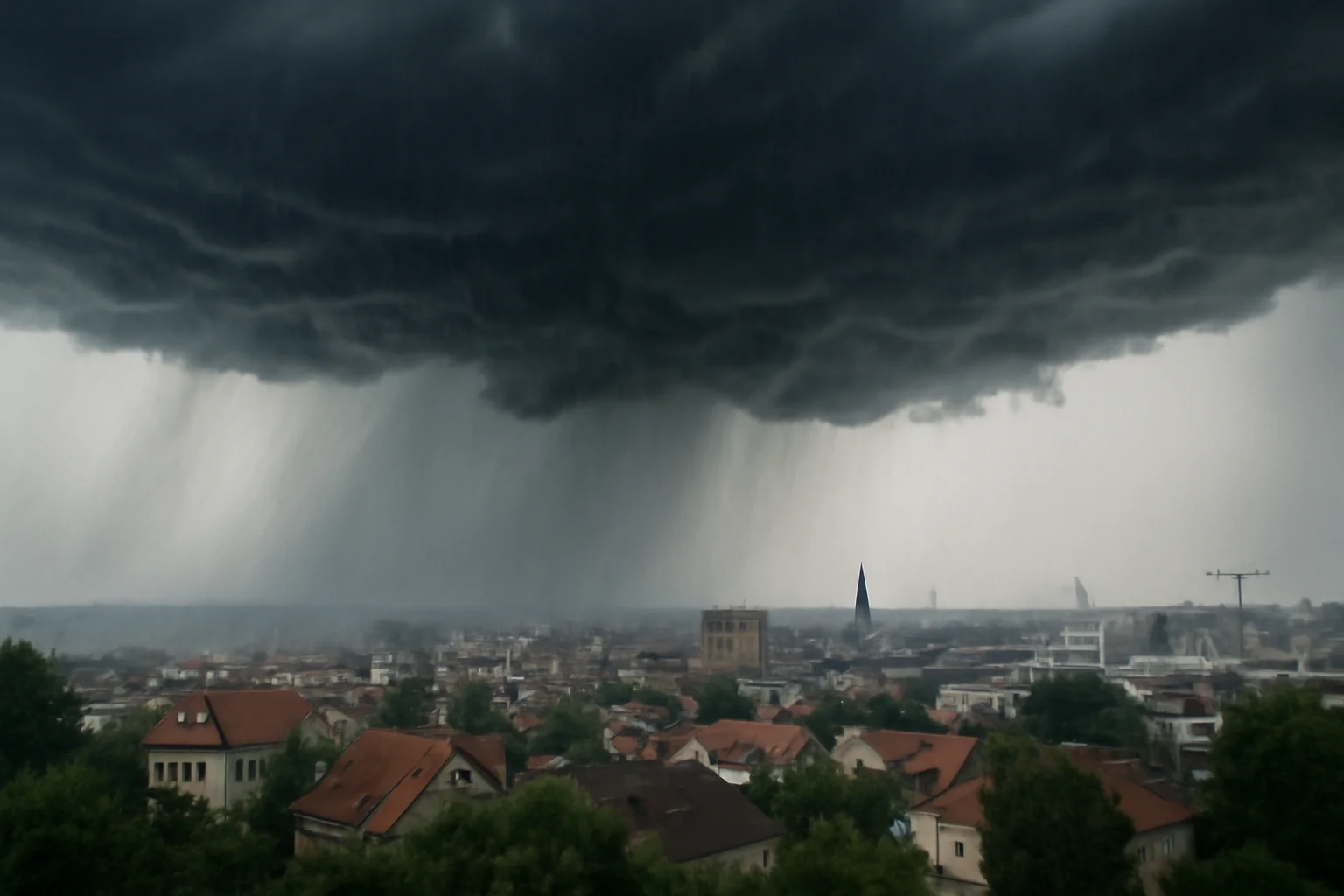 Ploi Torențiale și Vijelii în Cluj și Alte 15 Județe – Valabil Până Duminică Seara