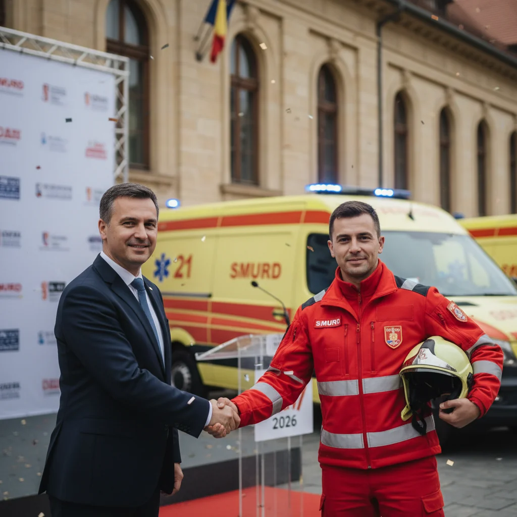 Ambulanță atacată la Recea-Cristur: trei bărbați au fost reținuți