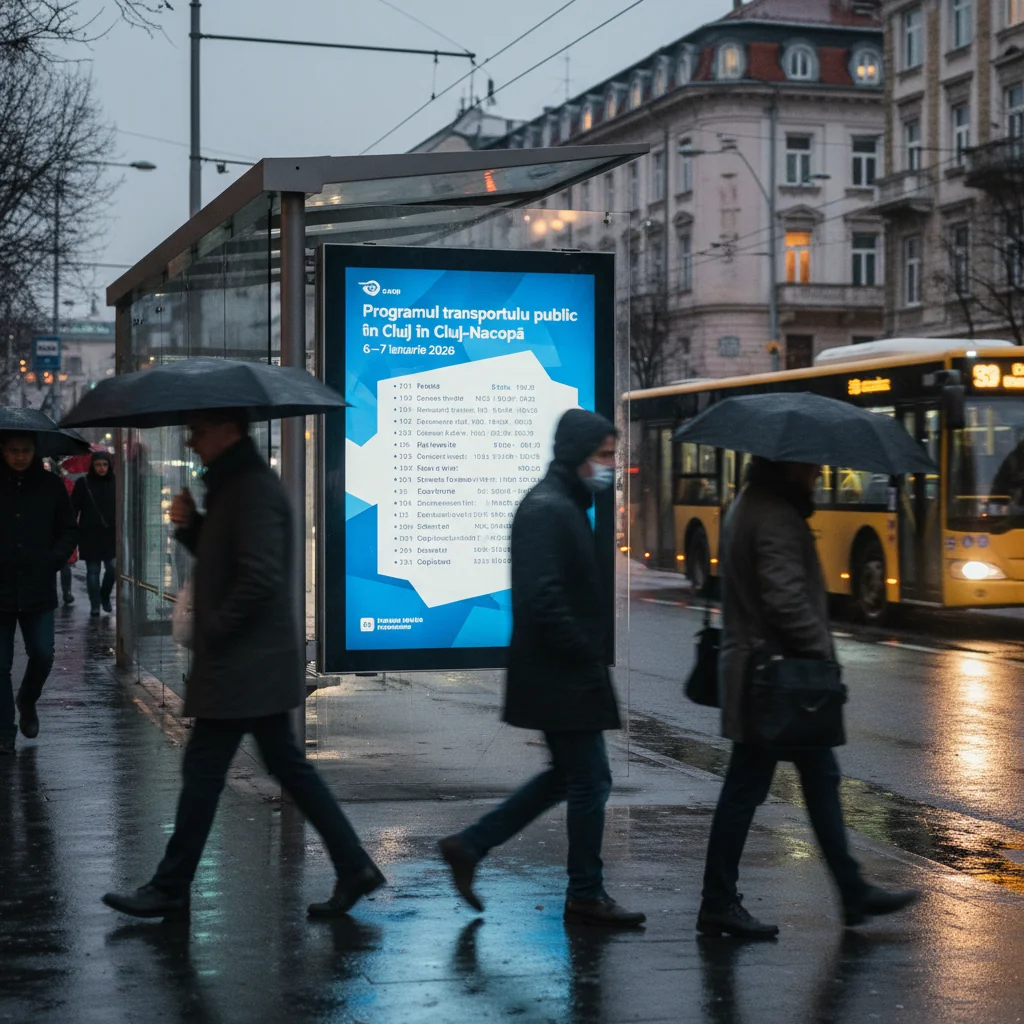 Program special la transportul public în Cluj-Napoca pentru zilele de 6–7 ianuarie 2026