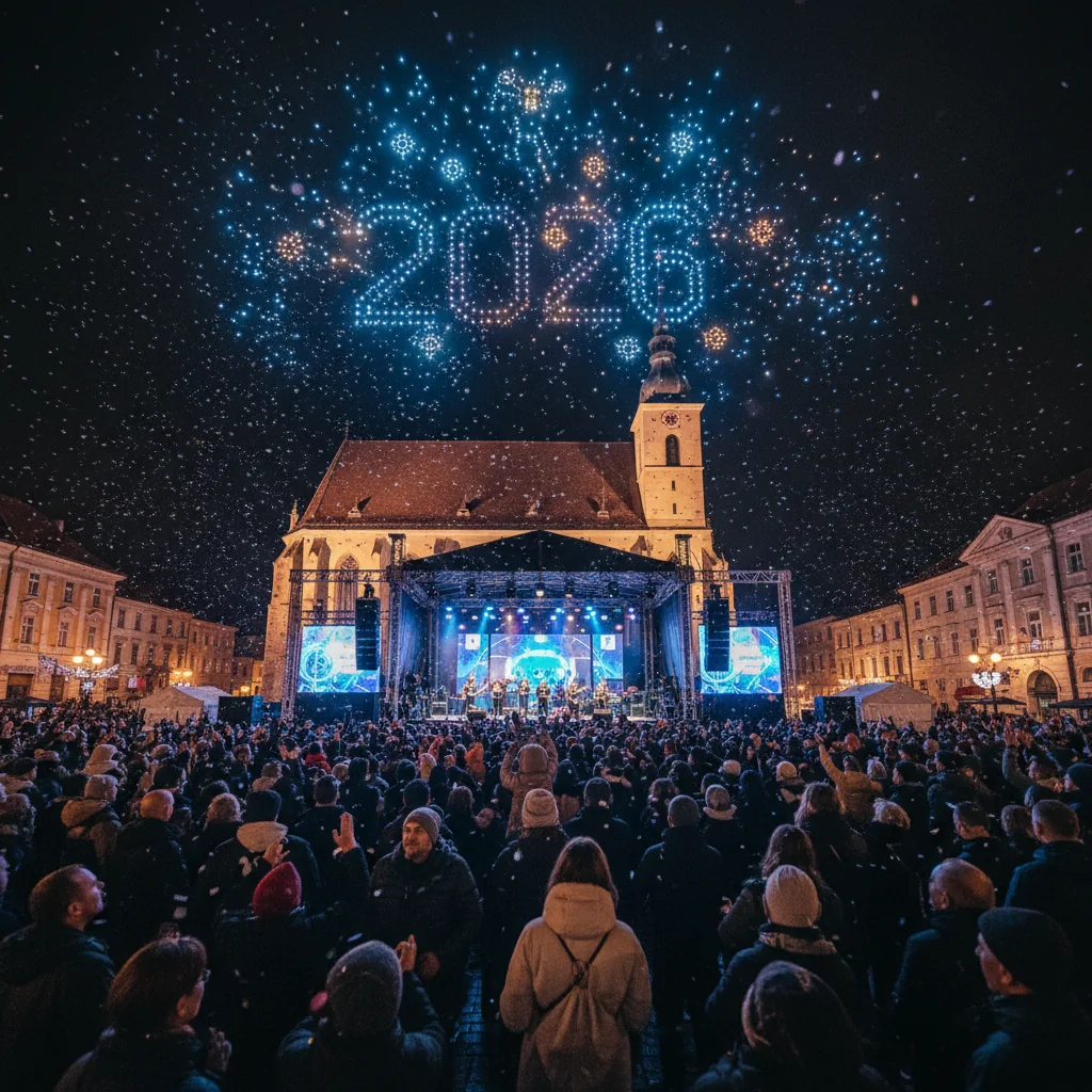 Revelion 2026 la Cluj-Napoca: concerte în aer liber și spectacol de drone în centrul orașului