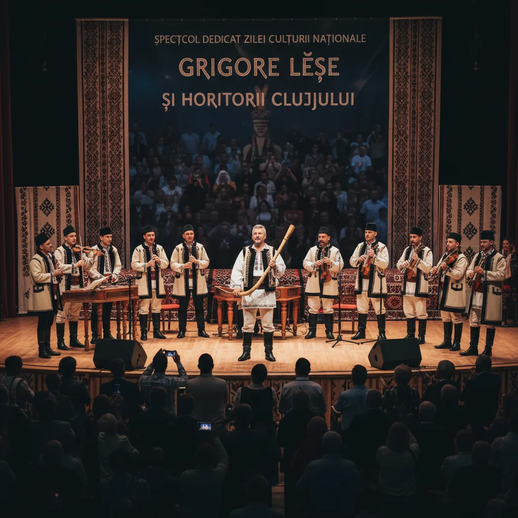 Spectacol de Ziua Culturii Naționale la Cluj-Napoca, cu Grigore Leșe și „Horitorii Clujului”