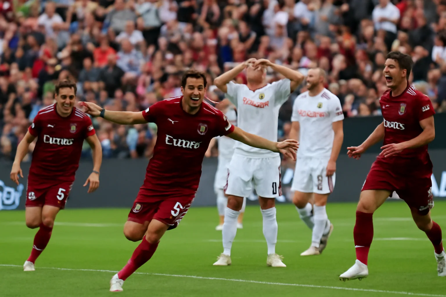  Spectacol în Giulești. CFR Cluj a învins la scor Rapidul într-un derby de vacanță
Revised title: **Spectacol la Giulești: CFR Cluj domină Rapid cu 4-1, într-un derby electrizant al play-off-ului**
