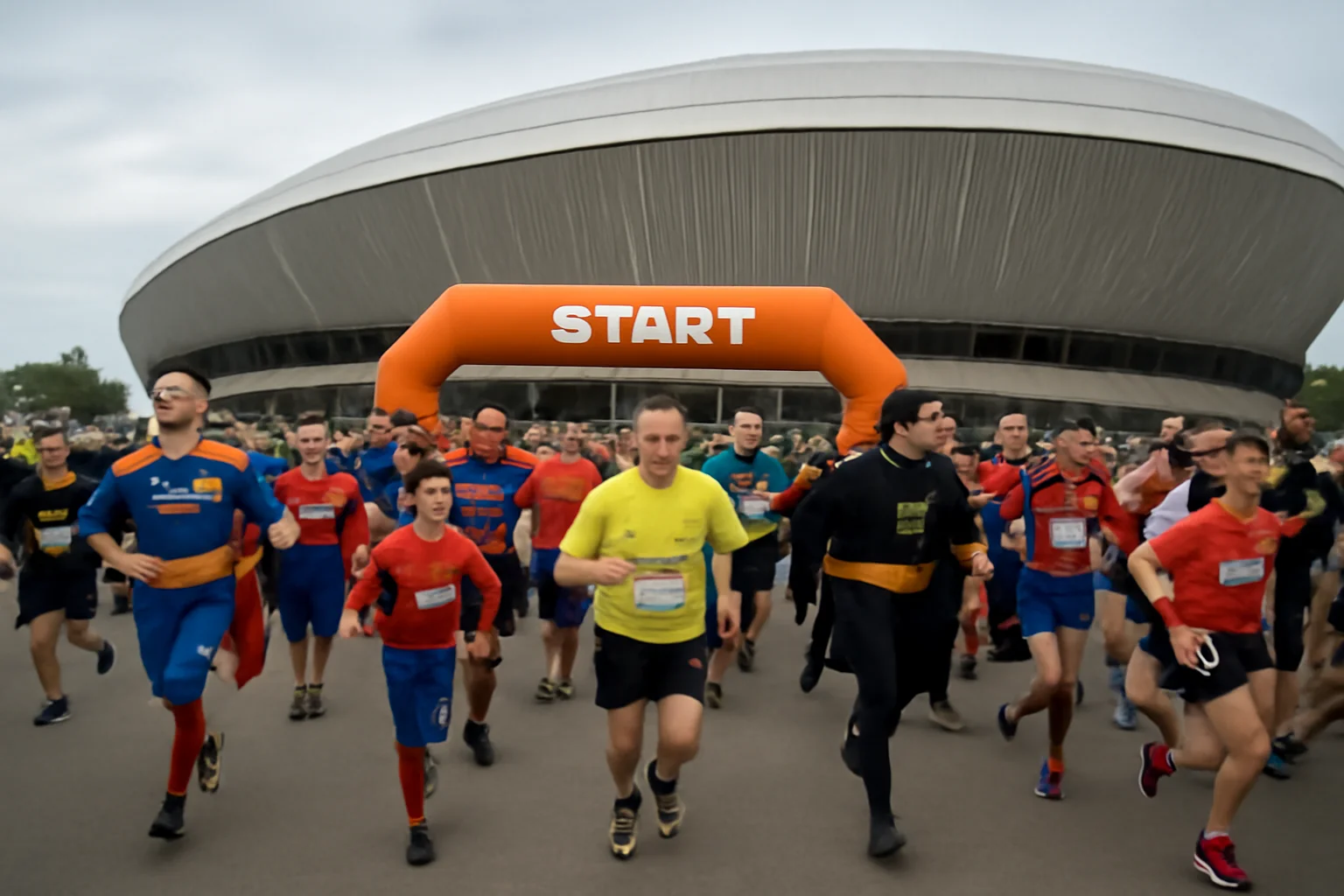 Start entuziasmant la Crosul Supereroilor pe Cluj Arena - Emil Boc, invitație la mișcare în sprijinul Via Transilvanica
