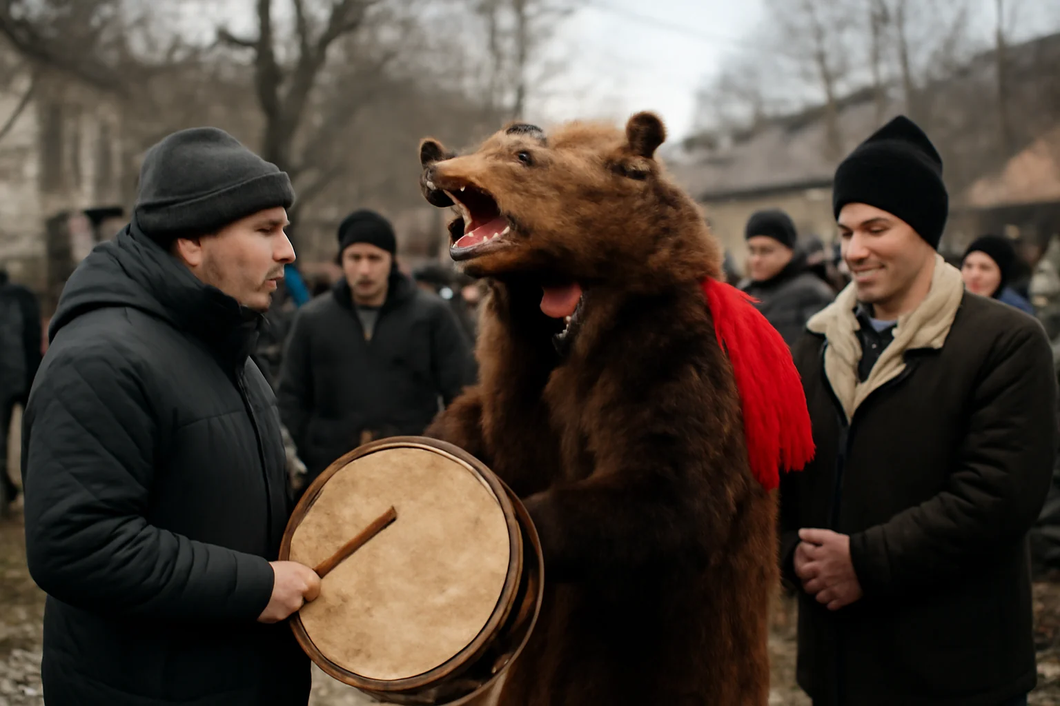 Tradiția „zilei ursului”, marcată pe 2 februarie în satele din Cluj-Napoca și județul Cluj