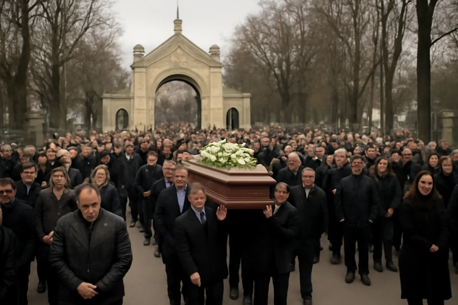 VIDEO FOTO. Sute de clujeni l-au condus pe Horea Uioreanu pe ultimul drum la Cimitirul Central.